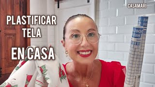 Plastificar tela en casa 🏠 Súper fácil ✂️tejido tips [upl. by Brantley]