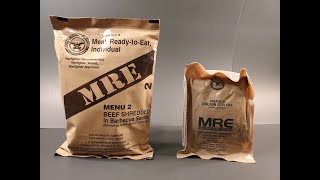 2024 US MRE Chicken Stir Fry amp 2023 BBQ Beef Review Menu 2 Ration Tasting Test Comparison [upl. by Tobit]