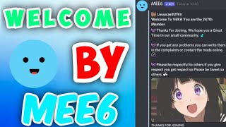 How to Make a WELCOME MESSAGE with Mee6 on Discord [upl. by Alat514]