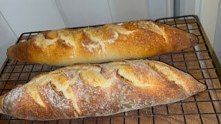 Cómo Hacer Baguettes con Masa Madre y Polish  Receta Artesanal Paso a Paso [upl. by Yekram]