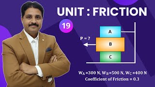 FRICTION SOLVED PROBLEMS IN ENGINEERING MECHANICS IN HINDI LECTURE 19 TIKLESACADEMYOFMATHS [upl. by Acimaj807]