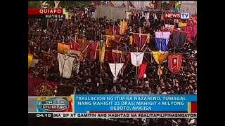 BP Traslacion ng Itim na Nazareno tumagal ng mahigit 22 oras [upl. by Stearn57]