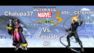 Chalupa37 vs A5C4TCH3M  Ultimate Marvel vs Capcom 3 Casuals 3 [upl. by Ezeerb615]