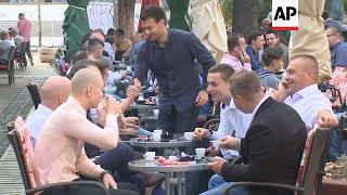 Muslims in Bosnia celebrate religious holiday of Eid [upl. by Maer]