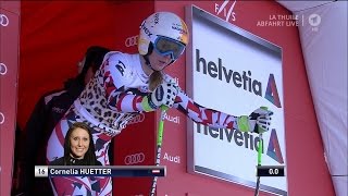 Womens Downhill in La Thuile  19 Feb 2016 [upl. by Sible]