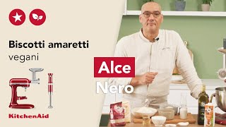 Biscotti amaretti vegani  Ricetta di Alce Nero  KitchenAid Italia [upl. by Nitsirt154]