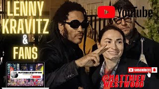 Lenny Kravitz Takes Photos With His Fans 25052024 lennykravitz rockstar rock paris [upl. by Cressy]