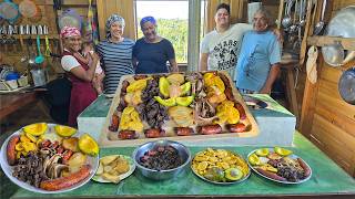 FRITURA DOMINICANA Bofe Orejitas y LONGANIZA Comida Tipica PICALONGA La vida del campo [upl. by Remled]