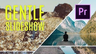 FREE Premiere Pro Template  Gentle Photo Slideshow [upl. by Aneer]