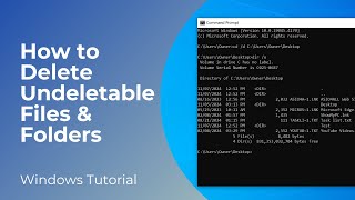 How to Delete Undeletable Files amp Folders in Windows 10 amp 11 No Software [upl. by Hazeghi]