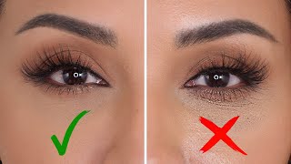 HOW TO STOP CONCEALER FROM CREASING UNDER YOUR EYES  NINA UBHI [upl. by Ruelle598]