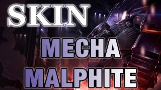 Mecha Malphite Skin Spotlight  LOL PBE  Gros Caillou En Metal   League Of Legends [upl. by Swartz]