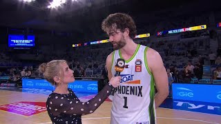 Jordi Hunter postgame interview vs Melbourne United  Round 5 NBL25 [upl. by Rodolphe]