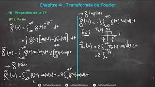 Transformée de Fourier 5 Les propriétés partie 1 [upl. by Shaun]