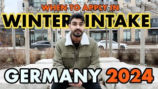 When and How to Apply for German Universities Admissions for Winter Intake 202425 [upl. by Naujuj]