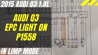 Audi Q3 EPC light on and in limp mode  P1558 [upl. by Shererd]