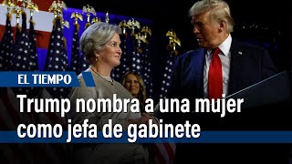 Trump nombra a su directora de campaña Susie Wiles como jefa de gabinete  El Tiempo [upl. by Cornish]