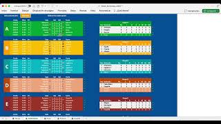 Excel Euro 2024 Porra  Quiniela  Schedule  Fixture [upl. by Amaj440]