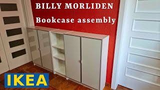 IKEA BILLY MORLIDEN multitasking Bookcase assembly Manual guide How to build from different parts [upl. by Atenik652]