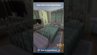 Sims 4High School Years Starter Home NO CC sims4 basegameplusonepack [upl. by Airdnua941]