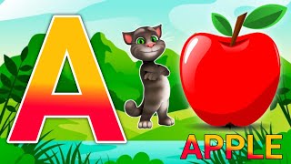 A for apple  अ से अनार  abcd  phonics song [upl. by Anale]