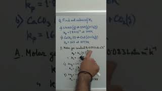 Problem Solving  kp and kc Relation jeechemistry neetchemistry chemistry [upl. by Brigit]