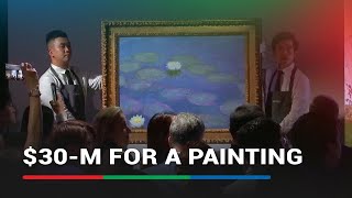 125yearold Monet painting fetches 30M at auction in Hong Kong  ABSCBN News [upl. by Golda]