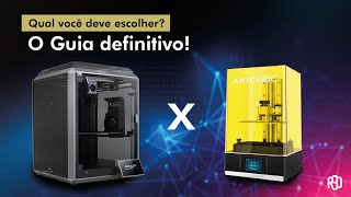 QUAL É MELHOR Impressão 3D de Filamento FDM ou Resina [upl. by Aniroz996]