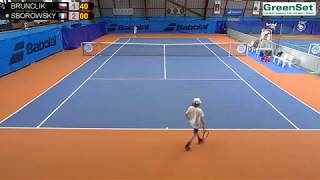 BRUNCLIK Petr CZE VS SBOROWSKY Yoshka FRA  Auray 3 [upl. by Deeyn717]