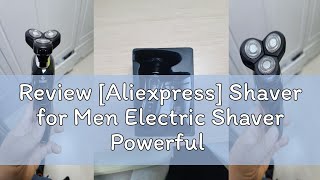 Review Aliexpress Shaver for Men Electric Shaver Powerful Beard Shaving Machine Electric Razor Re [upl. by Duahsar962]