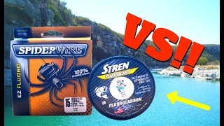 Stren FluoroCast VS SpiderWire EZ Fluoro Plus Review [upl. by Brita372]