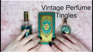 VINTAGE 4711 PERFUME BOTTLE amp BOX TAPPING SCRATCHING TRACING WITH RAIN SOUNDS [upl. by Relyks825]