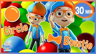 Blippi Learns Shapes  Blippi Roblox  Educational Videos for Kids [upl. by Aiuqes]