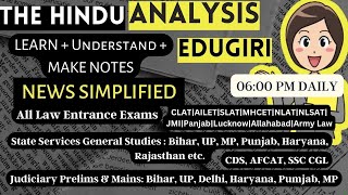 The Hindu Analysis 8th February 2024 beginnersEditorialVocabCDSCUETCLATNDALLBSETSSCMHCET [upl. by Aramak756]