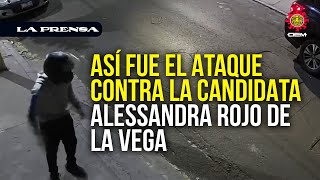 Revelan el video del ataque contra la candidata Alessandra Rojo de la Vega [upl. by Wivestad]