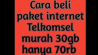 Cara beli paket Internet Telkomsel murah [upl. by Eedyaj]