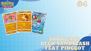 Showcase Deck Sandslash feat Pitgeot  Pokemon TCG Pocket [upl. by Terence]