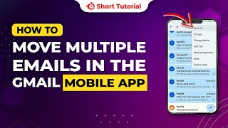 How to move multiple emails to a folder in the Gmail mobile app 2024  Initial Solution [upl. by Dela]