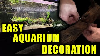 EASY DIY aquarium decoration [upl. by Ellac171]