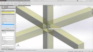 SOLIDWORKS Weldments  Mitered Corners [upl. by Galvin]