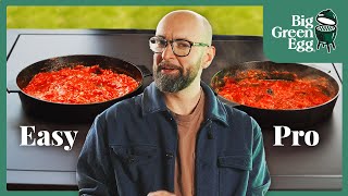 Jednoduchá omáčka na pizzu vs profesionální omáčka na pizzu  Perfektní pizza  Big Green Egg ČR [upl. by Azilem]