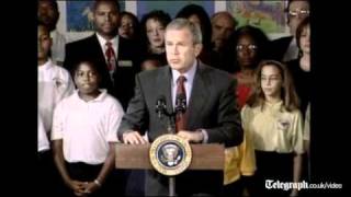 George W Bush delivers his first public speech after 911 attack [upl. by Ardena]