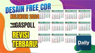 TEMPLATE KALENDER 2024 FREE Desain Kalender 2024 GRATIS [upl. by Alleras]