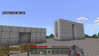 116 tutorial  2x2  2x3  2x4  2x5 piston door  minecraft bedrock [upl. by Yeblehs]