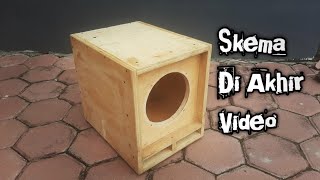 skema box subwoofer 8 inch bass jedug [upl. by Eneg]