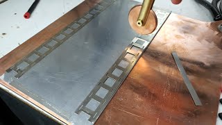 AC Welding Nickel Strips to 5052 Aluminum Plate [upl. by Najtsirk]