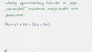 Dodawanie i odejmowanie sum algebraicznych  Matematyka Szkoła Podstawowa i Gimnazjum [upl. by Eniamrehs]