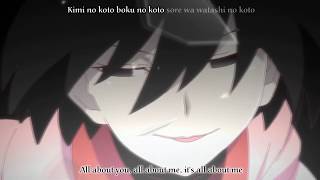 「dark cherry mystery」  Owarimonogatari 2nd Season OP 3  Ougi Dark  English Sub [upl. by Azar]