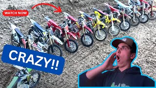 My 112 scaled toy dirt bike collection [upl. by Ahsiekar553]