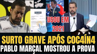 O DESESPERO DE BOULOS APÓS PABLO MARÇAL APRESENTAR AS PROVAS QUE ELE USOU C0C4ÍN4 E TEVE SURTO [upl. by Antonetta]